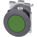 Siemens SIRIUS ACT 3SU10 Series Green Momentary Push Button Head, 30 mm Cutout, IP69K, IP67, IP66 3SU1060-0JB40-0AA0
