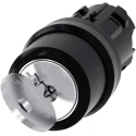 Siemens SIRIUS ACT 3SU1000-4BC01-0AA0 2-position Momentary Key Switch Head, 22 mm Cutout, IP20