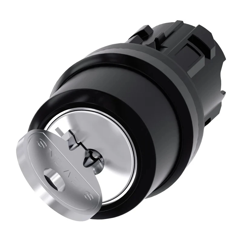 Siemens SIRIUS ACT 3SU1000-4BC01-0AA0 2-position Momentary Key Switch Head, 22 mm Cutout, IP20
