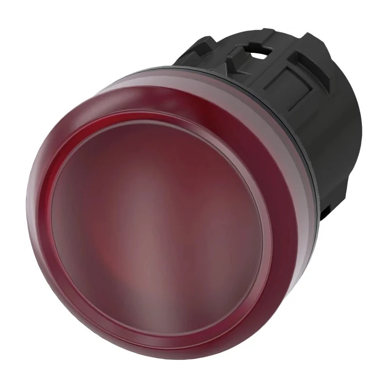 Siemens Red Pilot Light Head 22mm Cutout Diameter Panel Mount IP66/IP67/IP69K SIRIUS ACT 3SU1001-6AA20-0AA0