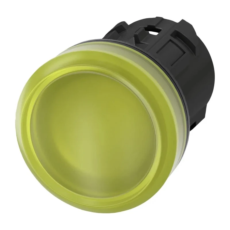 Siemens Yellow Pilot Light Head, 22 mm Cutout, SIRIUS ACT 3SU10 Series 3SU1001-6AA30-0AA0