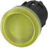 Siemens Yellow Pilot Light Head, 22 mm Cutout, SIRIUS ACT 3SU10 Series 3SU1001-6AA30-0AA0