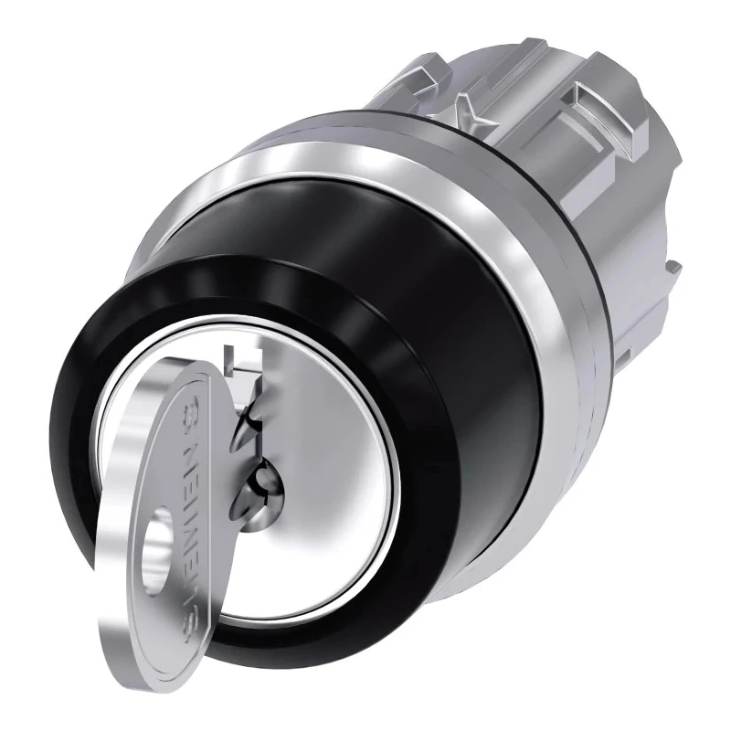 Siemens SIRIUS ACT 3SU10 3-position Key Switch Head, Latching, 22 mm Cutout 3SU1050-4BL11-0AA0