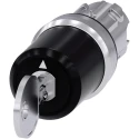 Siemens SIRIUS ACT 3SU10 3-position Key Switch Head, Latching Operation, 22 mm Cutout 3SU1050-5BL11-0AA0