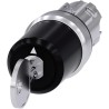 Siemens SIRIUS ACT 3SU10 3-position Key Switch Head, Latching Operation, 22 mm Cutout 3SU1050-5BL11-0AA0