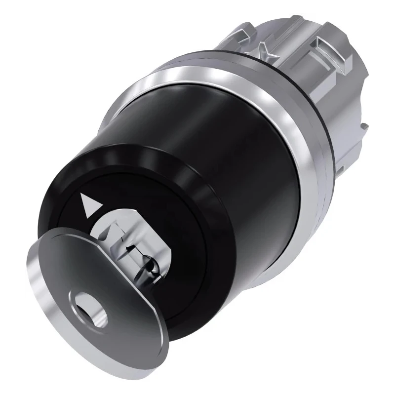Siemens SIRIUS ACT 3SU10 2-position Key Switch Head, Latching Operation, 22 mm Cutout 3SU1050-5BF11-0AA0