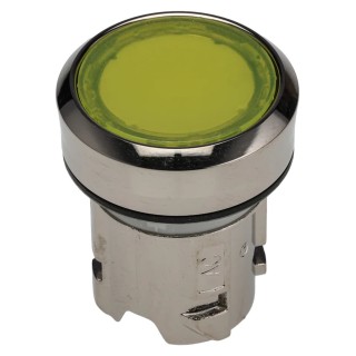 Siemens SIRIUS ACT 3SU10 Series Yellow Momentary Push Button Switch 22mm Cutout Diameter Metal IP66 IP67 3SU1051-0AB30-0AA0