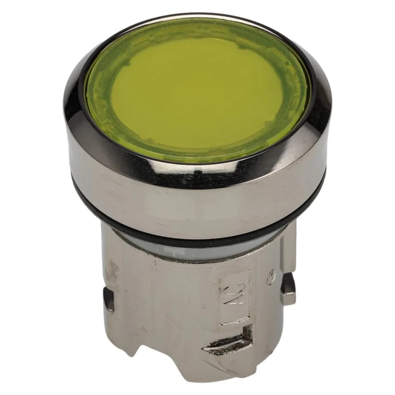 Siemens SIRIUS ACT 3SU10 Series Yellow Momentary Push Button Switch 22mm Cutout Diameter Metal IP66 IP67 3SU1051-0AB30-0AA0