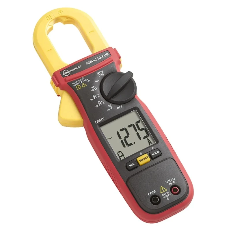 Beha-Amprobe Clamp Meter with Non-Contact Voltage Detector 600 V AC/DC, 600 A Current Measurement AMP-210-EUR
