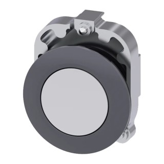 Siemens SIRIUS ACT 3SU10 Series White Momentary Push Button Head, 30 mm Cutout, IP69K, IP67, IP66 3SU1060-0JB60-0AA0
