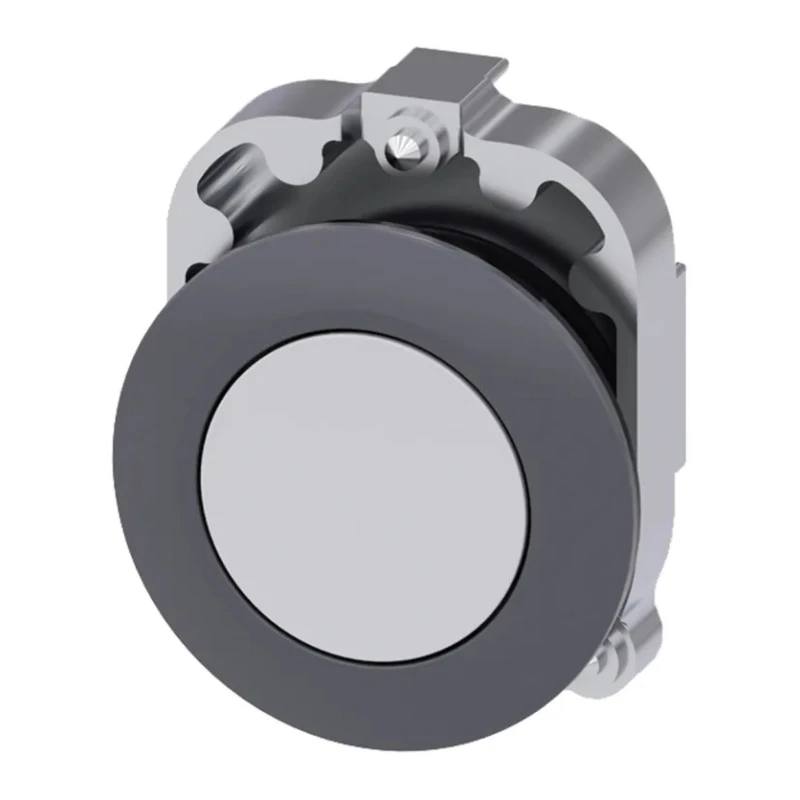 Siemens SIRIUS ACT 3SU10 Series White Momentary Push Button Head, 30 mm Cutout, IP69K, IP67, IP66 3SU1060-0JB60-0AA0