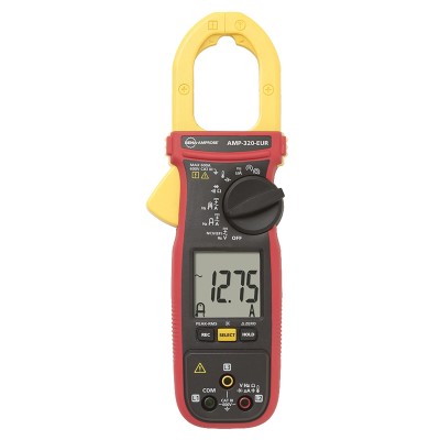 Beha-Amprobe Clamp Meter, True RMS, 600 A AC/DC Current, 600 V AC/DC Voltage, CAT III, Non-Contact Voltage AMP-320-EUR