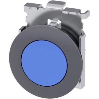 Siemens SIRIUS ACT 3SU10 Series Blue Momentary Push Button Head, 30 mm Cutout, IP66 IP69K IP67 3SU1060-0JB50-0AA0