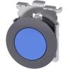 Siemens SIRIUS ACT 3SU10 Series Blue Momentary Push Button Head, 30 mm Cutout, IP66 IP69K IP67 3SU1060-0JB50-0AA0