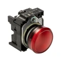 Siemens Panel Mount Red LED Pilot Light 3SU1102-6AA20-1AA0, 22 mm Cutout, 24 V AC/DC, IP67 IP69K IP66, Round