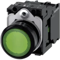 Siemens SIRIUS ACT Illuminated Push Button Complete Unit Panel Mount 22mm Cutout Green SPST IP66 3SU1102-0AB40-1BA0