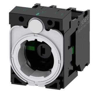 Siemens SIRIUS ACT 3SU15 Series Contact & Light Block, 24 V AC/DC, Red LED Light, 1 NO/1 NC, 6A Current 3SU1501-1AG20-1NA0