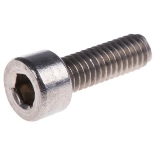 RS PRO Plain Stainless Steel Hex Socket Cap Screw, Hex Drive, M4 x 12 mm 874-1011