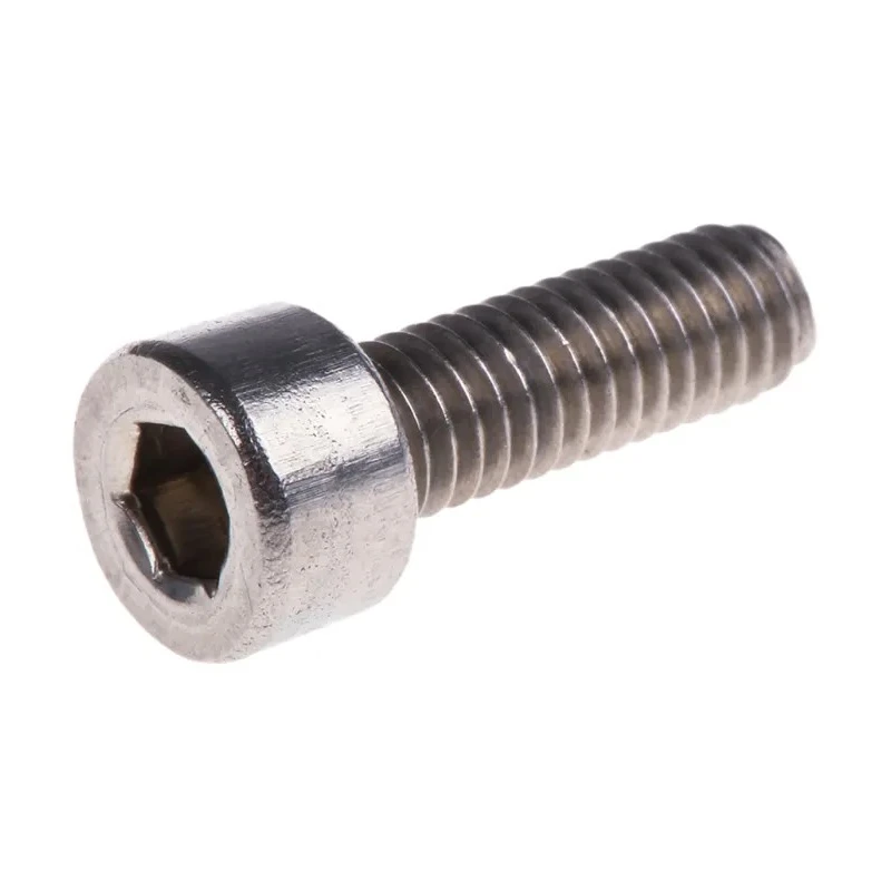 RS PRO Plain Stainless Steel Hex Socket Cap Screw, Hex Drive, M4 x 12 mm 874-1011