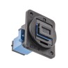 RS PRO Single Mode Simplex Fibre Optic Adapter Plastic Housing Black 874-1257