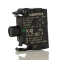 Siemens SIRIUS ACT Series Green LED Light Block with Screw Terminals 24 V AC/DC 20mA Current Rating 3SU1401-1BB40-1AA0