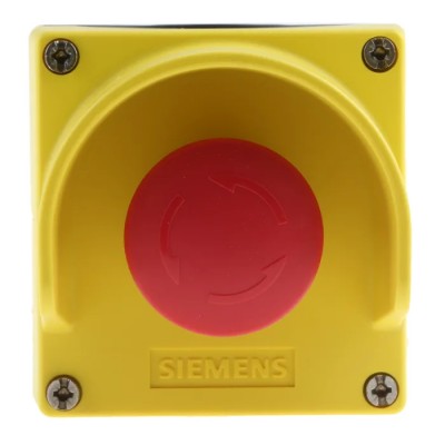 Siemens SIRIUS ACT 3SU18 Series Twist Release Emergency Stop Push Button, Surface Mount, 1 NC Contact 3SU1801-0NA00-2AC2
