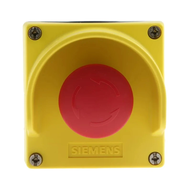 Siemens SIRIUS ACT 3SU18 Series Twist Release Emergency Stop Push Button, Surface Mount, 1 NC Contact 3SU1801-0NA00-2AC2