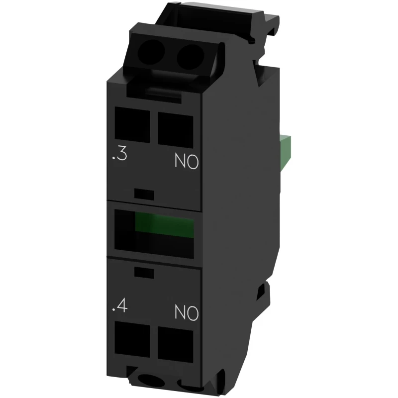 Siemens SIRIUS ACT 3SU14 Series Contact Block 500 V ac, 500 V dc, 10 A Current Rating 3SU1400-1AA10-3BA0