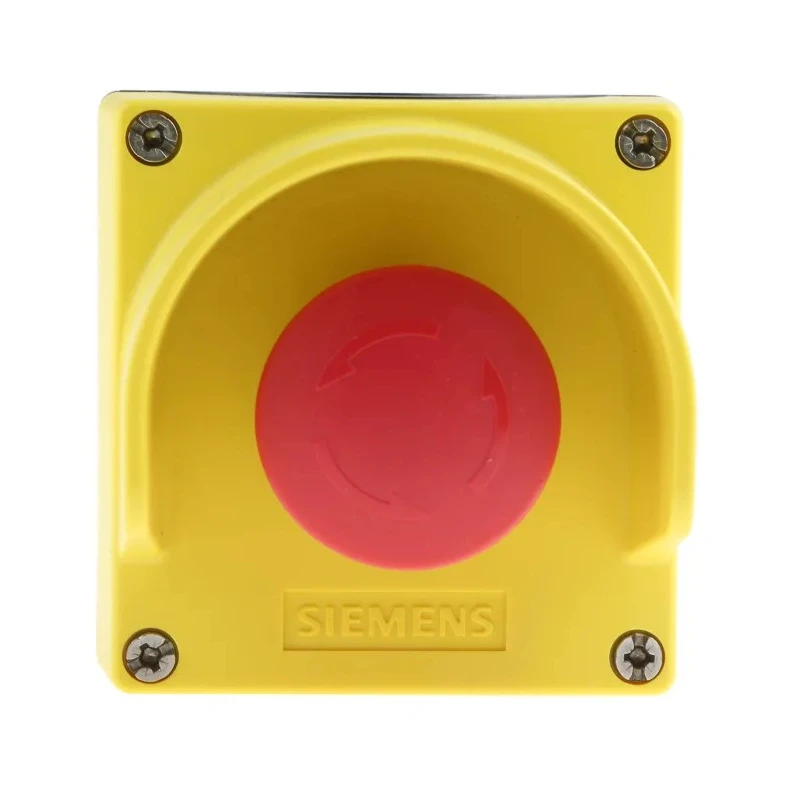 Siemens SIRIUS ACT 3SU18 Series Twist Release Emergency Stop Push Button, Surface Mount, 2 NC 3SU1801-0NB00-2AC2