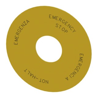 Siemens Round Backing Plate Accessory for Emergency Stop Mushroom Push Button 3SU1900-0BC31-0NB0