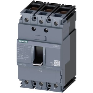 Siemens SENTRON Molded Case Circuit Breaker 3-Pole 100A Breaking Capacity 25kA Fixed 3VA1110-3ED36-0AA0