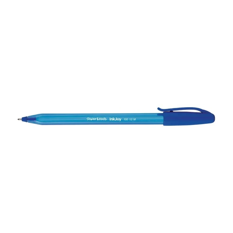 Paper Mate Ink Pen Blue Ball Point Ink, 1 mm Tip Size S0977420