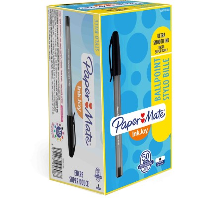 Paper Mate Ink Pen Black Ball Point, 1 mm Tip Size S0957120