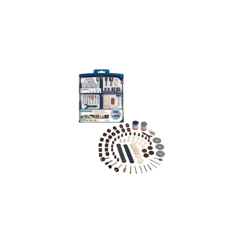 Dremel 150-Piece Cutting and Polishing Multitool Accessory Set for Use with Dremel Tools Dremel Acc. Set 150 Parts