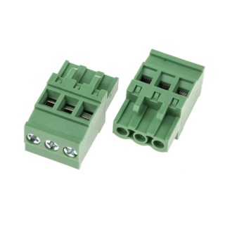 RS PRO Pluggable Terminal Block, 3-Contact, 5 mm Pitch, 1 Row, 15A Current, Polyamide Housing, Screw Connection 874-4777