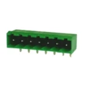 RS PRO Pluggable Terminal Block 7-Contact, 5 mm Pitch, 1 Row, Nylon Housing, 15A, 600V, Right Angle Solder Connector 874-4900