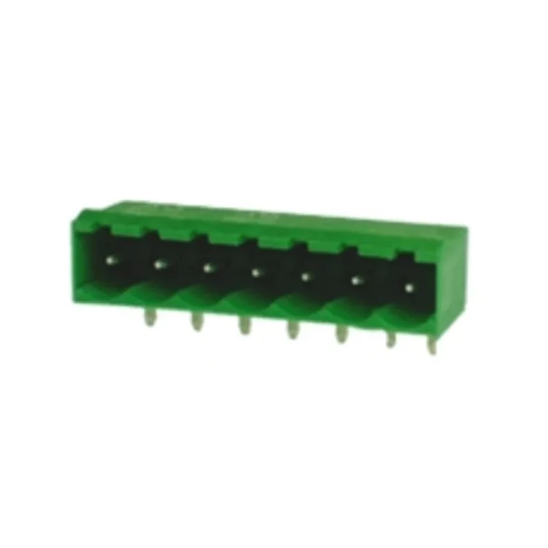 RS PRO Pluggable Terminal Block 7-Contact, 5 mm Pitch, 1 Row, Nylon Housing, 15A, 600V, Right Angle Solder Connector 874-4900