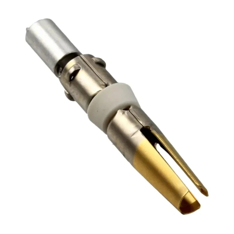 Hirose Female Crimp Circular Connector Contact, Contact Size 5.4 mm, Wire Size 14, 16AWG, 38A, 100V, Gold HR41-SC-121(01)