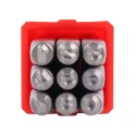 RS PRO 3 mm x 9 Piece Engraving Number Punch Set Chrome Vanadium Steel Hardened and Tempered 875-4727