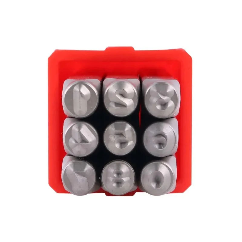 RS PRO 3 mm x 9 Piece Engraving Number Punch Set Chrome Vanadium Steel Hardened and Tempered 875-4727