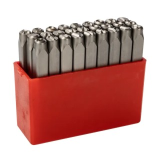 RS PRO 5 mm Engraving Letter Punch Set 27 Pieces Chrome Vanadium Steel 875-4730
