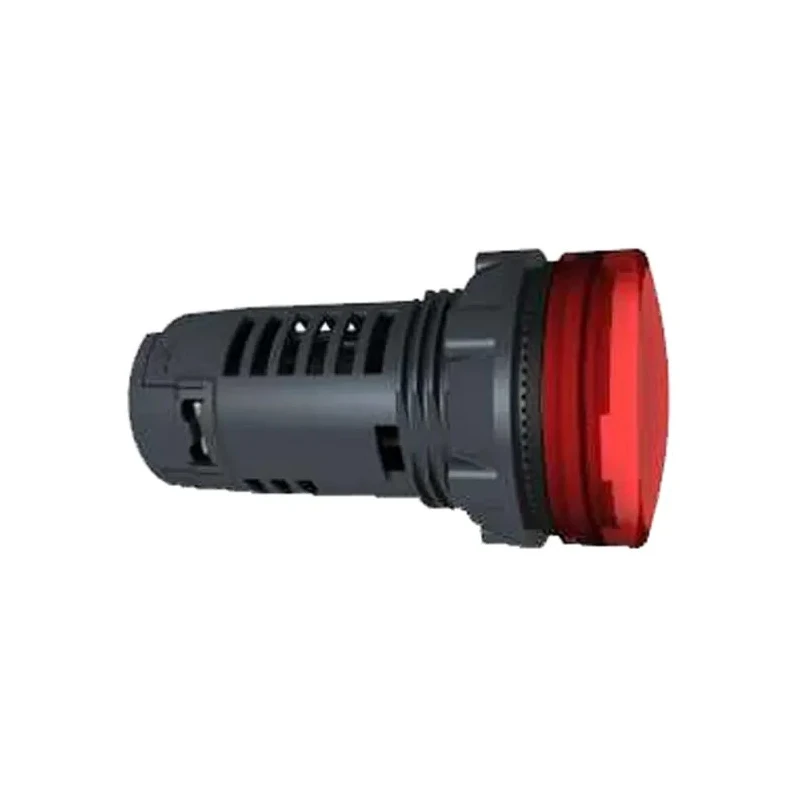 Schneider Electric Panel Mount Red LED Pilot Light Harmony XB5 22 mm Cutout 230-240V AC IP66 Round XB5EVM4