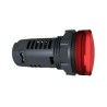 Schneider Electric Panel Mount Red LED Pilot Light Harmony XB5 22 mm Cutout 230-240V AC IP66 Round XB5EVM4