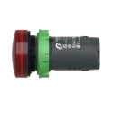 Schneider Electric Panel Mount Red LED Pilot Light Harmony XB5 22 mm Cutout 230-240V AC IP66 Round XB5EVM4