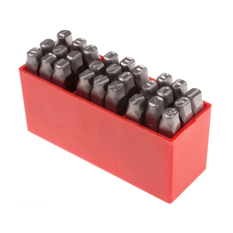 RS Pro 8 mm 27 Piece Engraving Letter Punch Set Chrome Vanadium Steel 875-4755