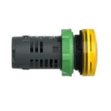 Schneider Electric Panel Mount Yellow LED Pilot Light Harmony XB5 22 mm Cutout 230, 240V AC IP66 XB5EVM8