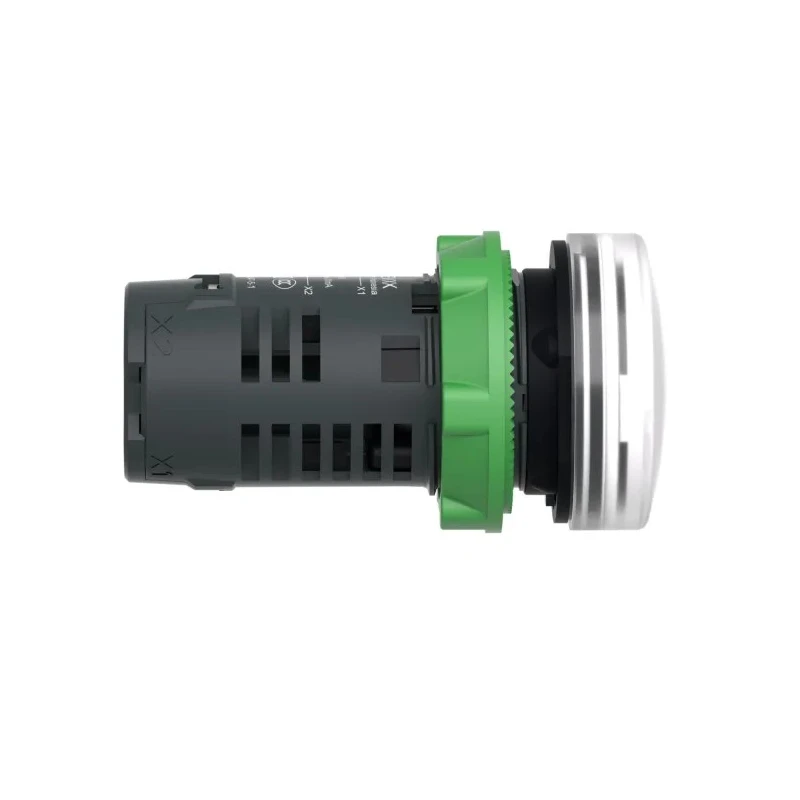 Schneider Electric Panel Mount White LED Pilot Light Harmony XB5 22 mm Cutout 230V AC IP66 XB5EVM1