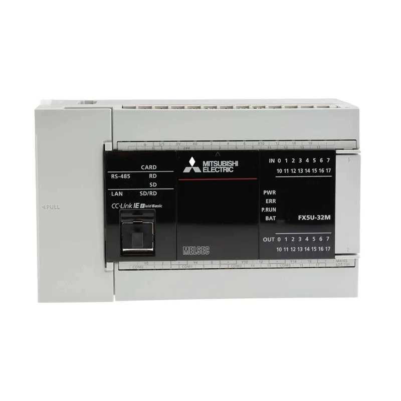 Mitsubishi Electric FX5U Series PLC CPU, 16-Input Sink, 16 Outputs Relay and Transistor Output 