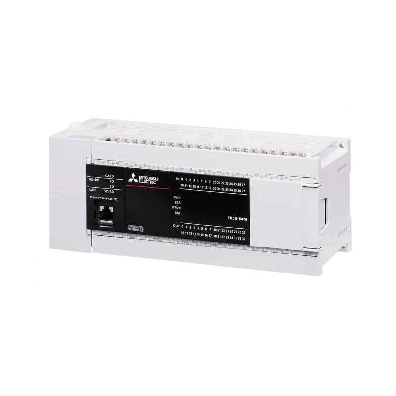 Mitsubishi Electric PLC CPU 32-Input Sink Input 32 Outputs Relay Transistor Panel Mount FX5U