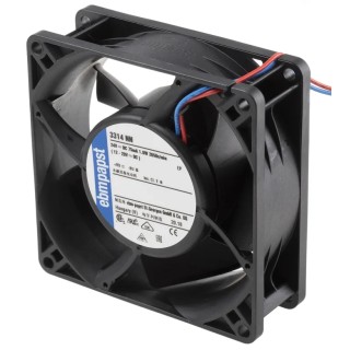 ebm-papst 3300 N S-Panther Series Axial Fan 24V DC, 1.8 W, 0.12 A Max, 80 m³/h, 92x32x32 mm IP20 